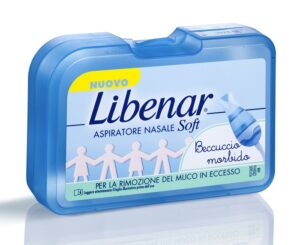 ASPIRATORE NASALE SOFT LIBENAR + 5 FILTRI CON BECCUCCIO ULTRA FLESSIBILE